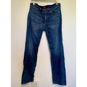 7 Seven For All Mankind Slimmy Slim Straight Blue Jeans Men Sz 33